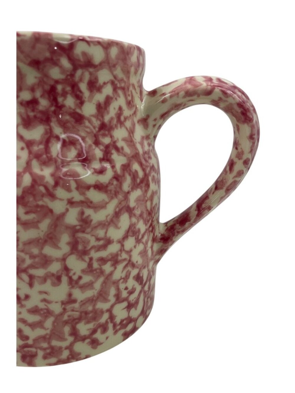 Gerald E Henn Red Spongeware 32 OZ Pitcher Stoneware - Picture 4 of 12